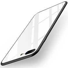 Housse Silicone Souple Miroir R05 pour Apple iPhone 8 Plus Blanc