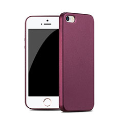 Housse Silicone TPU Souple Couleur Unie pour Apple iPhone SE Rouge