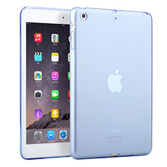 Housse Ultra Fine Silicone Souple Transparente pour Apple iPad Mini 2 Bleu Ciel