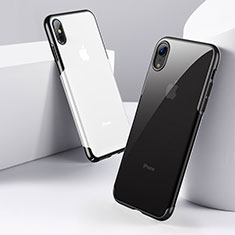 Housse Ultra Fine TPU Souple Transparente C16 pour Apple iPhone X Noir