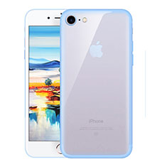 Housse Ultra Fine TPU Souple Transparente H01 pour Apple iPhone 7 Bleu Ciel