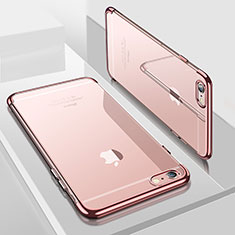 Housse Ultra Fine TPU Souple Transparente H04 pour Apple iPhone SE (2020) Or Rose