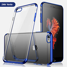 Housse Ultra Fine TPU Souple Transparente H04 pour Apple iPhone SE3 (2022) Bleu