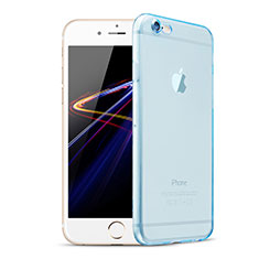 Housse Ultra Fine TPU Souple Transparente H08 pour Apple iPhone 6 Bleu