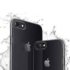 Housse Ultra Fine TPU Souple Transparente pour Apple iPhone 8 Noir