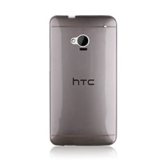 Housse Ultra Fine TPU Souple Transparente pour HTC One M7 Gris