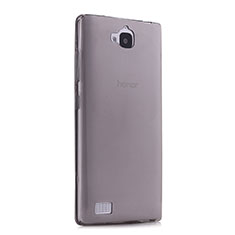 Housse Ultra Fine TPU Souple Transparente pour Huawei Honor 3C Gris