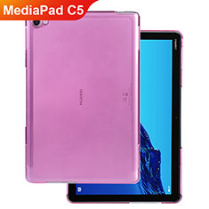 Housse Ultra Fine TPU Souple Transparente pour Huawei MediaPad C5 10 10.1 BZT-W09 AL00 Rose