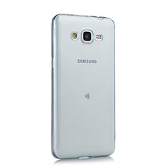 Housse Ultra Fine TPU Souple Transparente pour Samsung Galaxy Grand Prime 4G G531F Duos TV Bleu