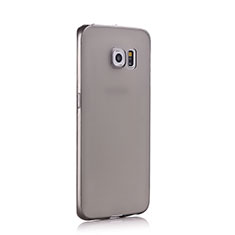 Housse Ultra Fine TPU Souple Transparente pour Samsung Galaxy S6 Edge+ Plus SM-G928F Gris