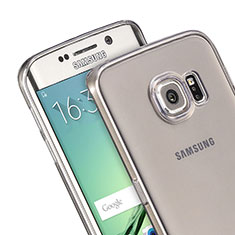 Housse Ultra Fine TPU Souple Transparente pour Samsung Galaxy S6 Edge SM-G925 Gris