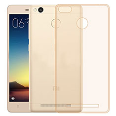 Housse Ultra Fine TPU Souple Transparente pour Xiaomi Redmi 3 Pro Or