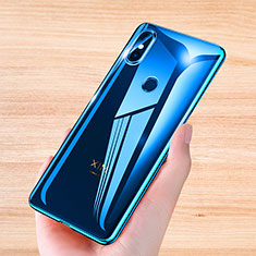 Housse Ultra Fine TPU Souple Transparente T04 pour Xiaomi Mi Mix 3 Bleu