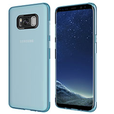 Housse Ultra Fine TPU Souple Transparente T15 pour Samsung Galaxy S8 Bleu