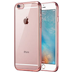 Housse Ultra Fine TPU Souple Transparente T21 pour Apple iPhone SE3 (2022) Or Rose