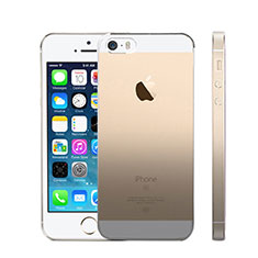 Housse Ultra Fine Transparente Souple Degrade pour Apple iPhone SE Gris