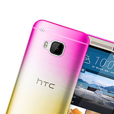 Housse Ultra Fine Transparente Souple Degrade pour HTC One M9 Rose