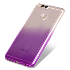 Housse Ultra Fine Transparente Souple Degrade pour Huawei Honor V10 Violet