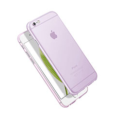 Housse Ultra Slim Mat Silicone Souple Transparente pour Apple iPhone 6S Plus Violet