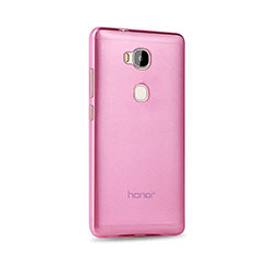 Housse Ultra Slim Silicone Souple Transparente pour Huawei Honor 5X Rose