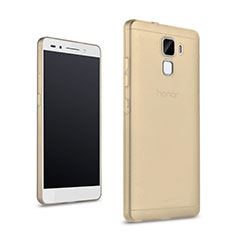 Housse Ultra Slim Silicone Souple Transparente pour Huawei Honor 7 Dual SIM Or