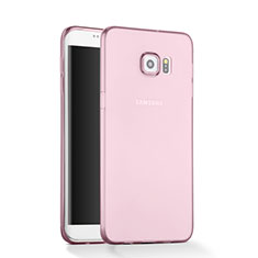 Housse Ultra Slim Silicone Souple Transparente pour Samsung Galaxy S6 Edge SM-G925 Rose
