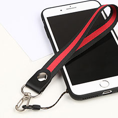 Laniere Bracelet Poignee Strap Universel K01 pour Samsung Galaxy S10 Plus Rouge