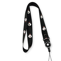 Laniere Bracelet Poignee Strap Universel K02 pour Wiko View Max Noir