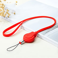 Laniere Bracelet Poignee Strap Universel K05 pour Xiaomi Poco X3 NFC Rouge