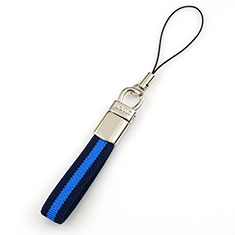 Laniere Bracelet Poignee Strap Universel K12 pour Xiaomi Mi 11 Lite 5G Bleu