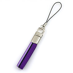 Laniere Bracelet Poignee Strap Universel K12 pour Oppo Reno7 SE 5G Violet