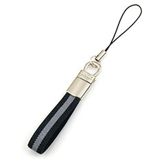 Laniere Bracelet Poignee Strap Universel K14 pour Motorola Moto Edge Plus Noir