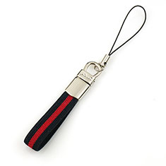 Laniere Bracelet Poignee Strap Universel K14 pour Huawei Wiko Wim Lite 4G Rouge et Noir