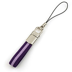 Laniere Bracelet Poignee Strap Universel K15 pour Samsung Galaxy Xcover 2 S7710 Violet
