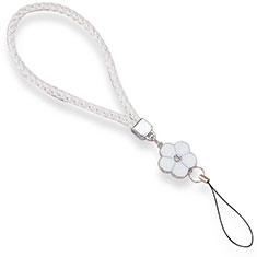 Laniere Bracelet Poignee Strap Universel W02 pour Huawei Ascend G510 U8951d Blanc