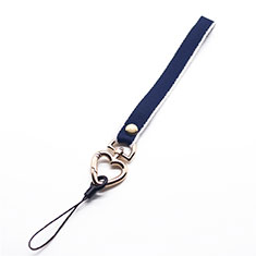 Laniere Bracelet Poignee Strap Universel W04 pour Oppo Reno7 SE 5G Bleu