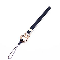 Laniere Bracelet Poignee Strap Universel W04 pour Wiko Jerry 2 Noir