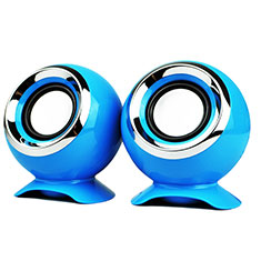 Mini Haut-Parleur Enceinte Portable Haut Parleur W05 pour Huawei Y9a Bleu Ciel