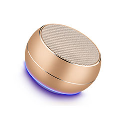 Mini Haut Parleur Enceinte Portable Sans Fil Bluetooth Haut-Parleur pour Samsung Galaxy F22 4G Or