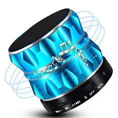 Mini Haut Parleur Enceinte Portable Sans Fil Bluetooth Haut-Parleur S13 pour Realme X50m 5G Bleu Ciel