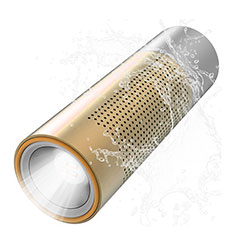 Mini Haut Parleur Enceinte Portable Sans Fil Bluetooth Haut-Parleur S15 pour Sony Xperia L2 Or