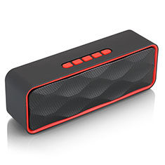 Mini Haut Parleur Enceinte Portable Sans Fil Bluetooth Haut-Parleur S18 pour Oppo A79 5G Rouge