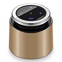 Mini Haut Parleur Enceinte Portable Sans Fil Bluetooth Haut-Parleur S26 pour Huawei Mate 40 Pro Or
