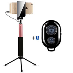 Perche de Selfie Sans Fil Bluetooth Baton de Selfie Extensible de Poche Universel S15 pour Samsung Galaxy A3 Duos SM-A300F Or