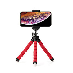 Perche de Selfie Trepied Sans Fil Bluetooth Baton de Selfie Extensible de Poche Universel T16 pour Nokia 9 PureView Rouge