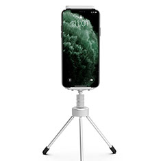 Perche de Selfie Trepied Sans Fil Bluetooth Baton de Selfie Extensible de Poche Universel T17 pour Samsung Galaxy S23 Ultra 5G Argent
