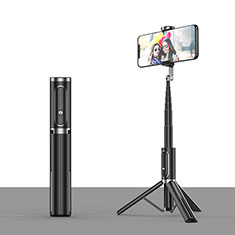 Perche de Selfie Trepied Sans Fil Bluetooth Baton de Selfie Extensible de Poche Universel T26 pour Vivo X60 5G Noir