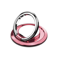 Support Bague Anneau Support Telephone Magnetique Universel H10 pour Huawei Maimang 6 Rose