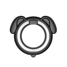 Support Bague Anneau Support Telephone Magnetique Universel H15 pour Apple iPhone 12 Pro Max Noir