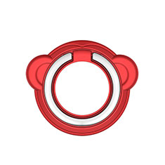 Support Bague Anneau Support Telephone Magnetique Universel H16 pour Oppo Find X3 5G Rouge